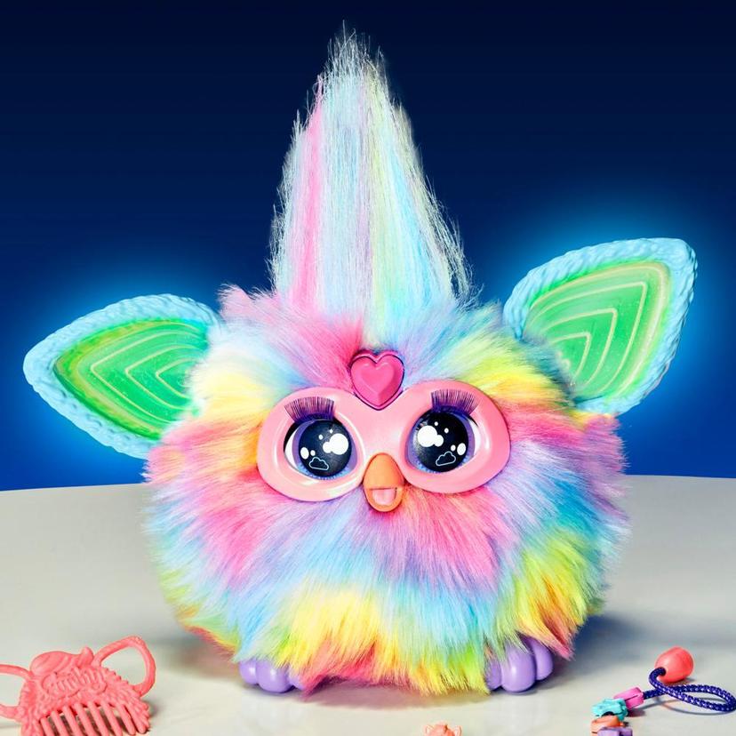 Furby Tie Dye Plush Toy, Voice Activated, 15 Fashion Accessories, Interactive Toys, Ages 6+ product image 1