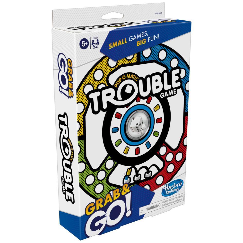 Trouble Grab and Go Game for Ages 5 and Up, Portable Game for 2-4 Players, Travel Game product thumbnail 1