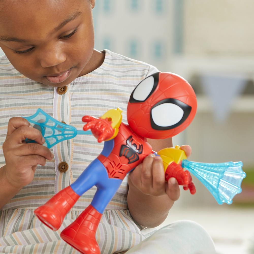 Marvel Spidey and His Amazing Friends Electronic Suit Up Spidey Action Figure, Spider-Man Toys product thumbnail 1