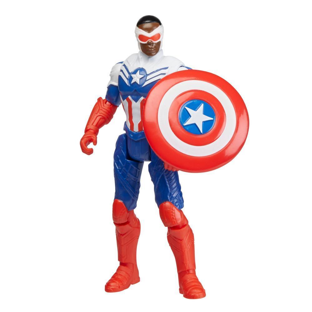 Marvel Mech Strike Mechasaurs Captain America (4”) with Redwing Mechasaur Action Figures product thumbnail 1