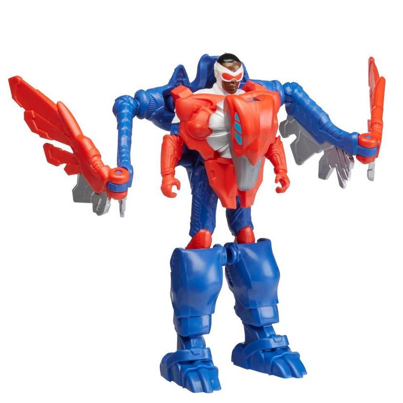 Marvel Mech Strike Mechasaurs Captain America (4”) with Redwing Mechasaur Action Figures product image 1