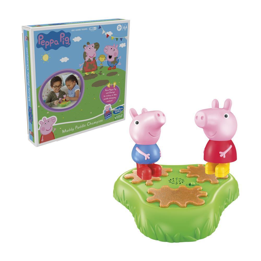 Peppa Pig Muddy Puddle Champion Board Game for Kids Ages 3 and Up, Preschool Game for 1-2 Players product thumbnail 1