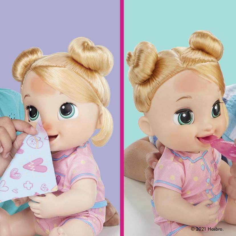 Baby Alive Lulu Achoo 12-Inch Interactive Doctor Play Lights, Sounds, Movements, Kids 3 Up, Blonde Hair - Baby Alive