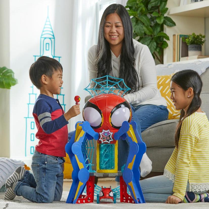 Marvel Spidey and His Amazing Friends Web-Quarters Playset With Lights and  Sounds - English Edition