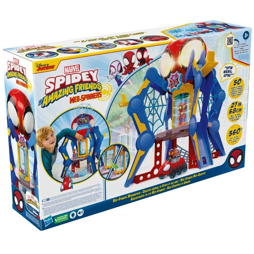 Marvel Spidey and His Amazing Friends Web-Spinners Web-Quarters Kids Playset with Multiple Features product image 1