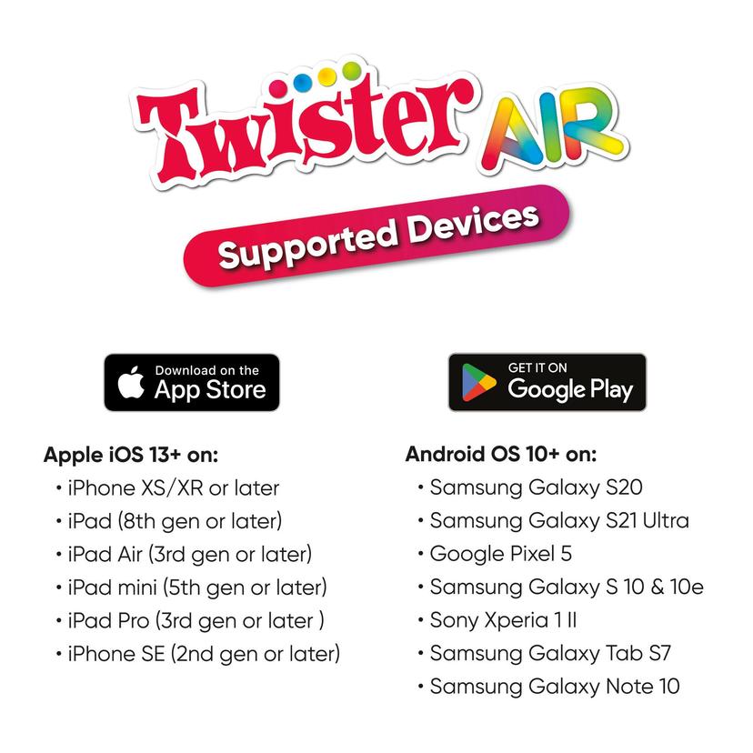 Twister Air Game, AR Twister App Play Game, Links to Smart Devices, Active Games, Ages 8+ product image 1