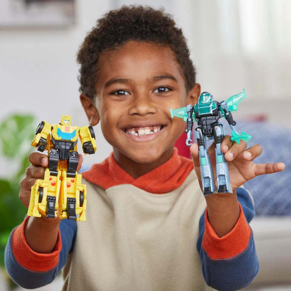 Transformers Toys EarthSpark Cyber-Combiner Bumblebee and Mo Malto Action Figures product thumbnail 1