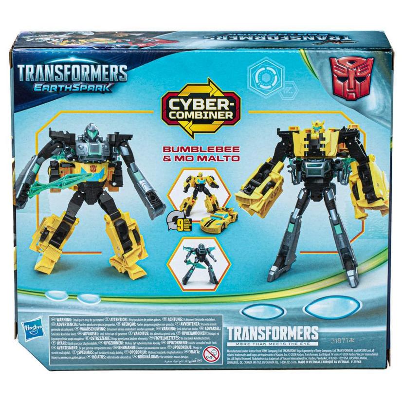 Transformers Toys EarthSpark Cyber-Combiner Bumblebee and Mo Malto Action  Figures - Transformers