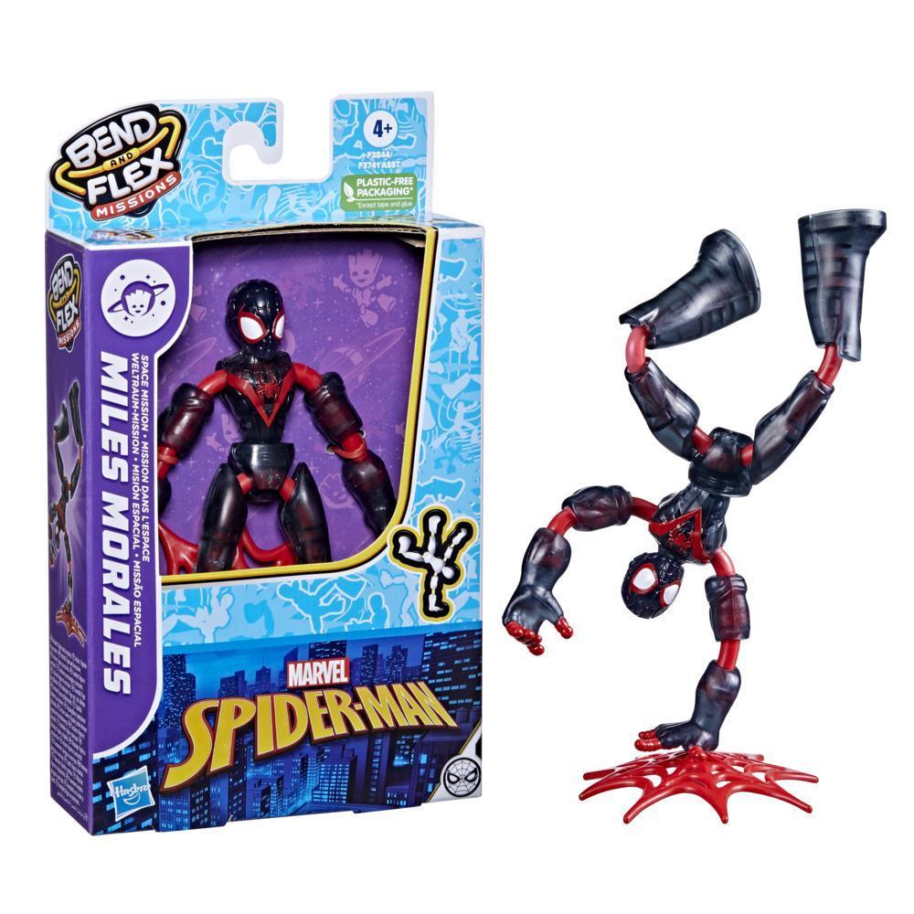 Marvel Spider-Man Bend and Flex Missions Miles Morales Space Mission Figure, 6-Inch-Scale Bendable Toy for Ages 4 and Up product thumbnail 1