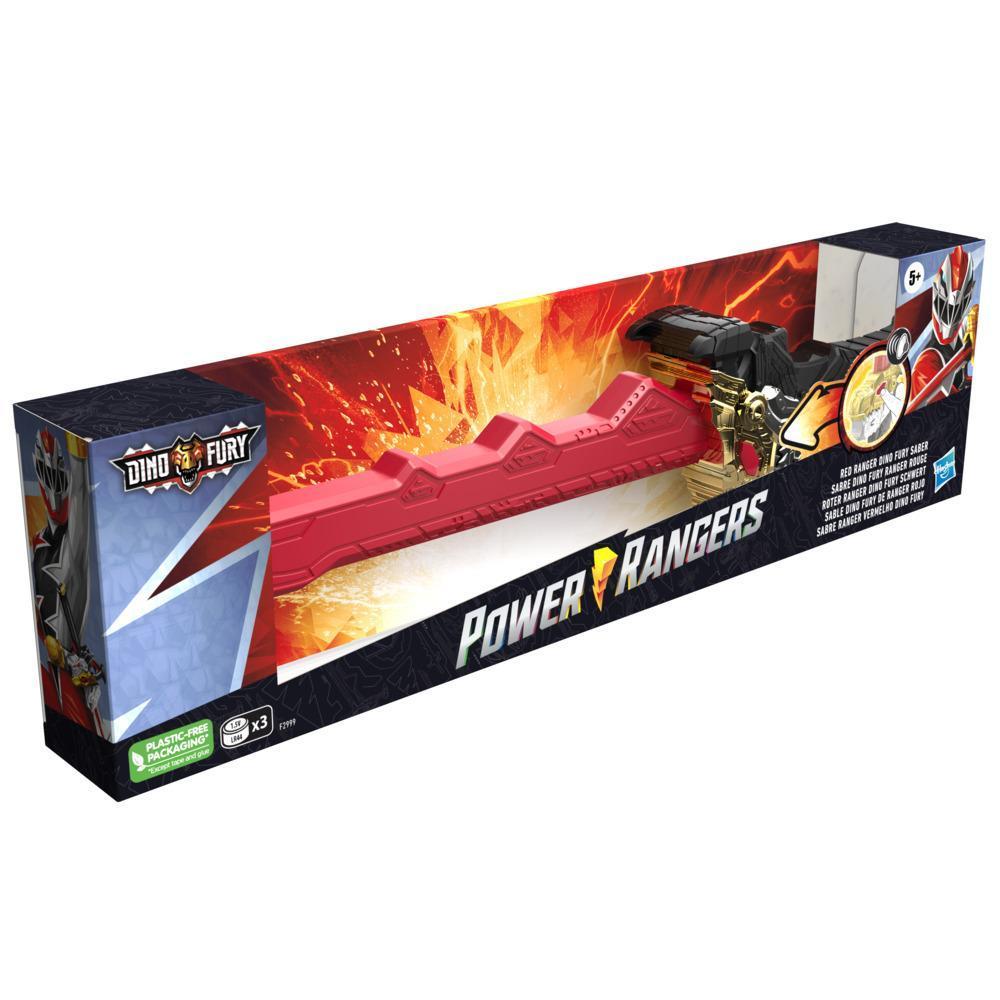 Power Rangers Dino Fury Red Ranger Dino Fury Saber Electronic Toy With Sounds, Inspired by the TV Show Ages 5 and Up product thumbnail 1