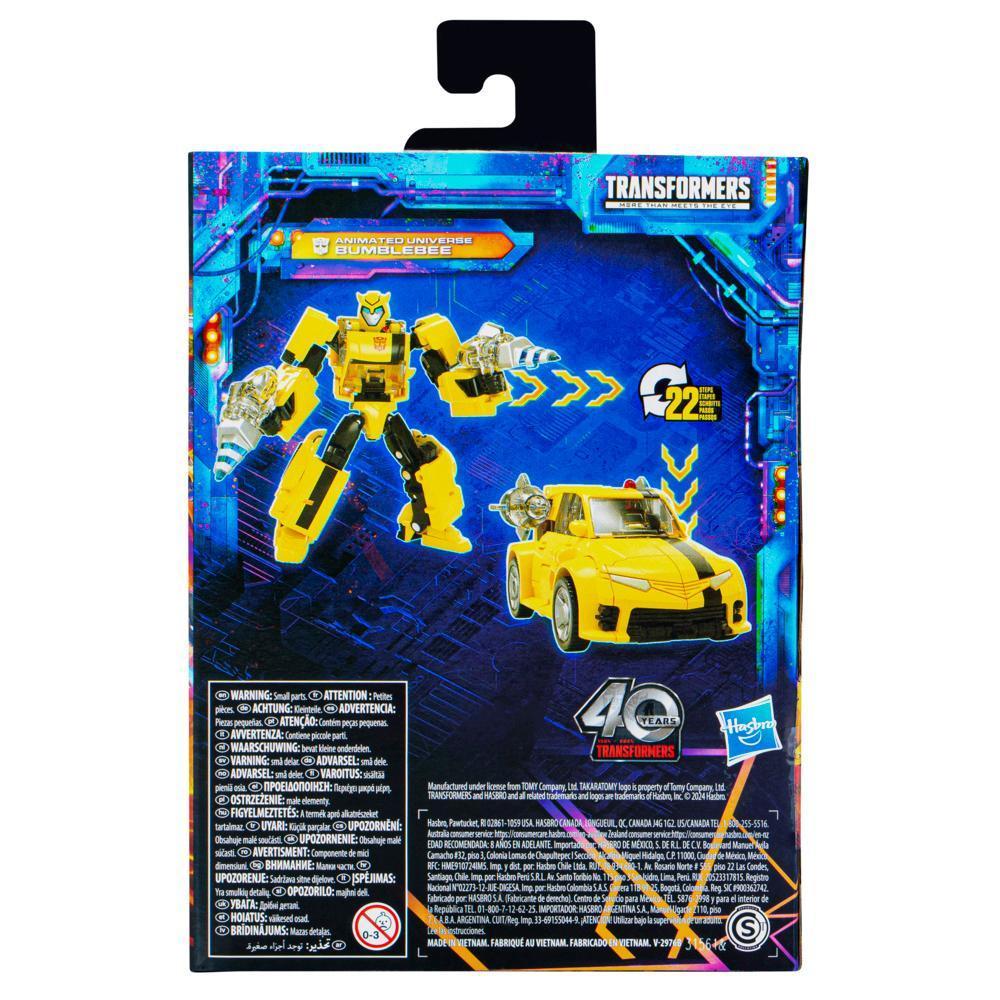 Transformers Legacy United Deluxe Animated Universe Bumblebee 5.5” Action Figure, 8+ product thumbnail 1