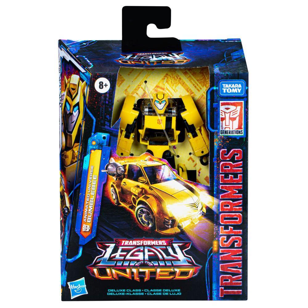 Transformers Legacy United Deluxe Animated Universe Bumblebee 5.5” Action Figure, 8+ product thumbnail 1