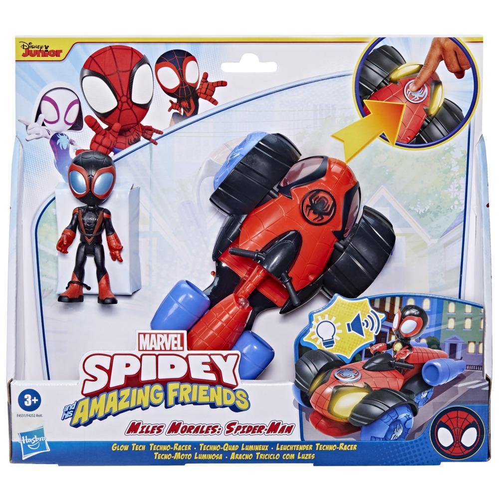 Marvel Spidey and His Amazing Friends - Tecno-moto luminosa con luces y sonidos product thumbnail 1