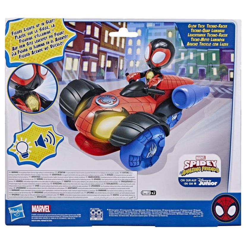 Marvel Spidey and His Amazing Friends - Tecno-moto luminosa con luces y sonidos product image 1