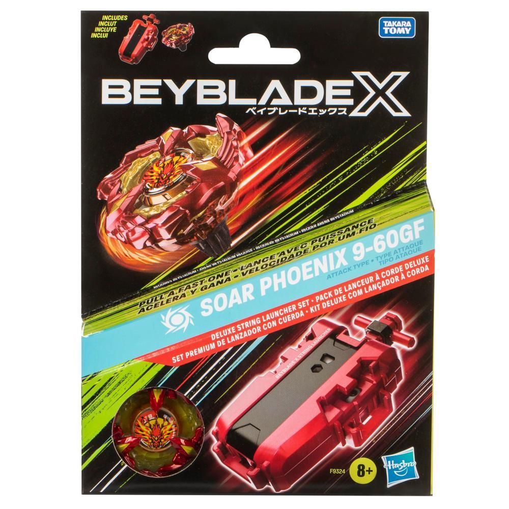 Beyblade X, Set premium de lanzador con cuerda y top Soar Phoenix product thumbnail 1