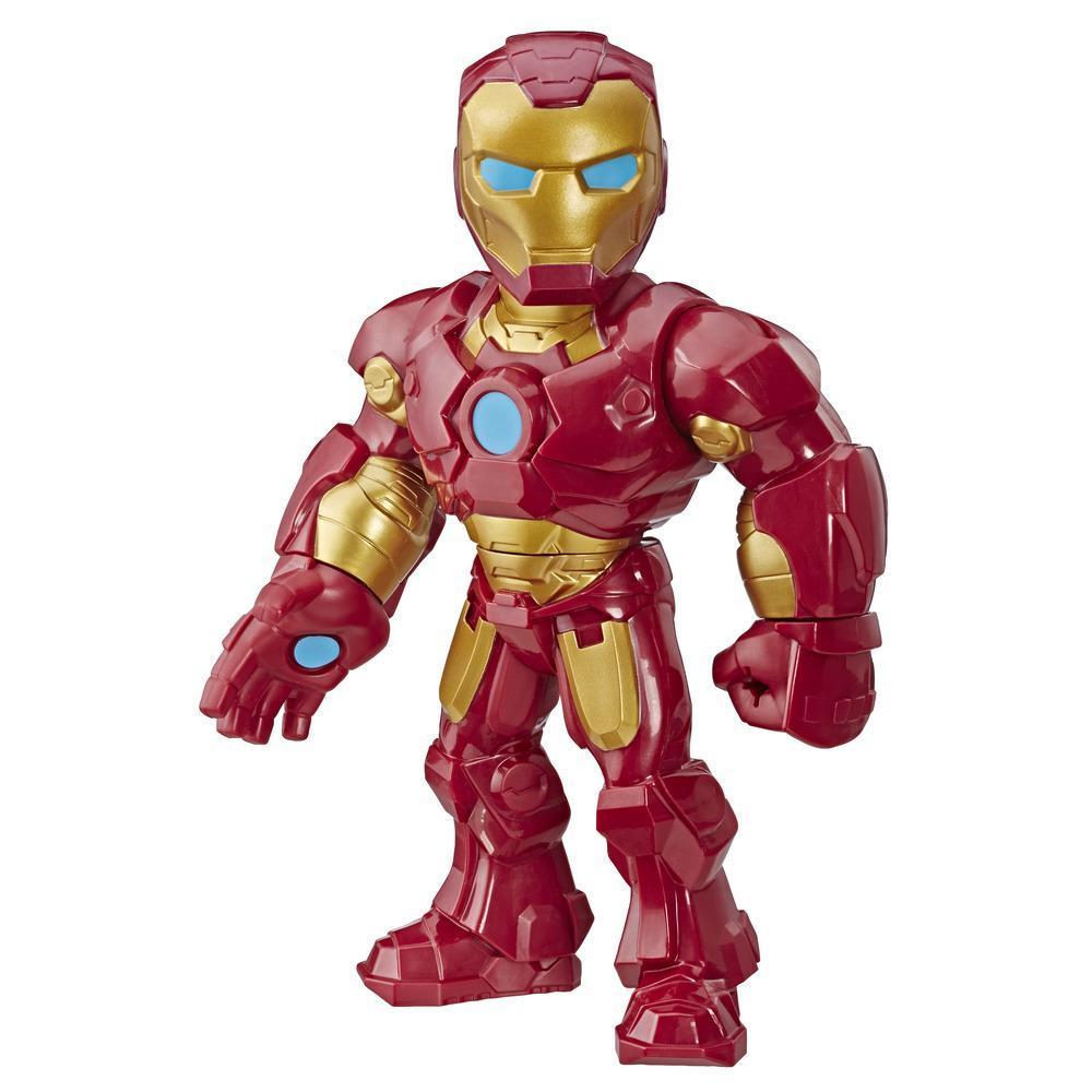 Figura de acción de 25 cm coleccionable de Iron Man de Playskool Heroes Marvel Super Hero Adventures Mega Mighties, Juguetes para niños a partir de los 3 años product thumbnail 1