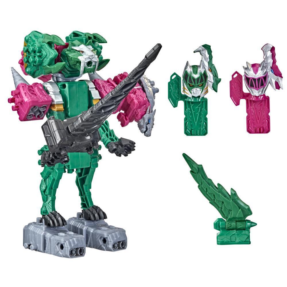 Power Rangers Dino Fury - Ankylo Hammer y Green Tiger Claw Zord product thumbnail 1