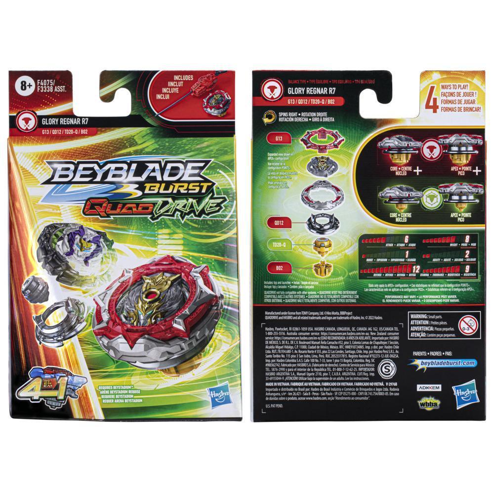 Beyblade Burst - QuadDrive - Pack Inicial con top Glory Regnar R7 product thumbnail 1