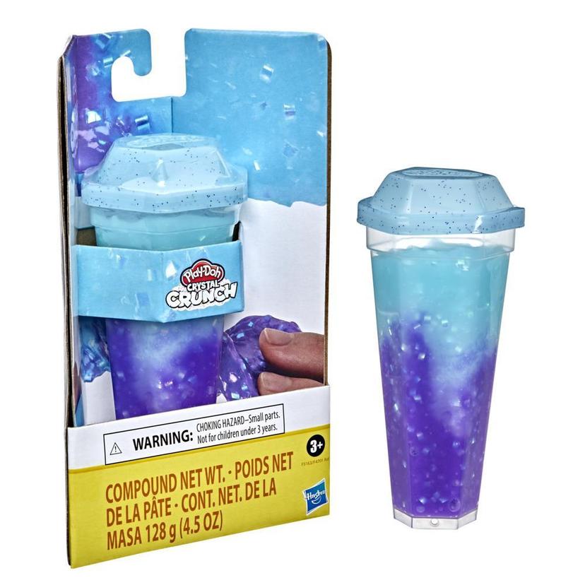 Play-Doh Crystal Crunch - Lata individual de masa color azul hielo y morado product image 1