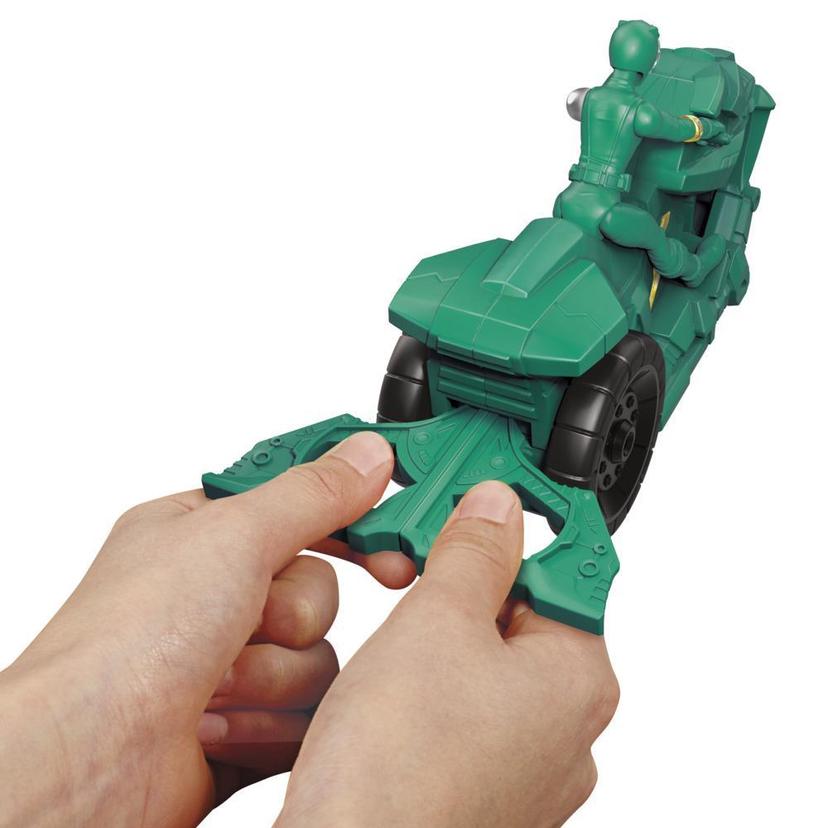 Power Rangers Dino Fury - Rip N Go - Moto de combate colmillos de sable y Dino Fury Green Ranger product image 1