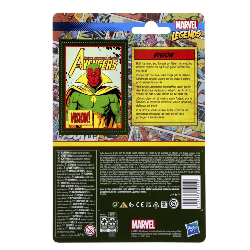 Hasbro Marvel Legends Series - Figura de Marvel's Vision - Colección Retro 375 product thumbnail 1