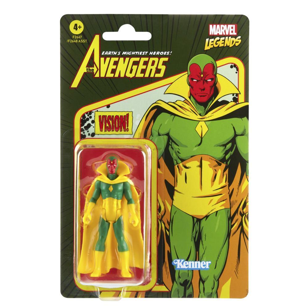 Hasbro Marvel Legends Series - Figura de Marvel's Vision - Colección Retro 375 product thumbnail 1