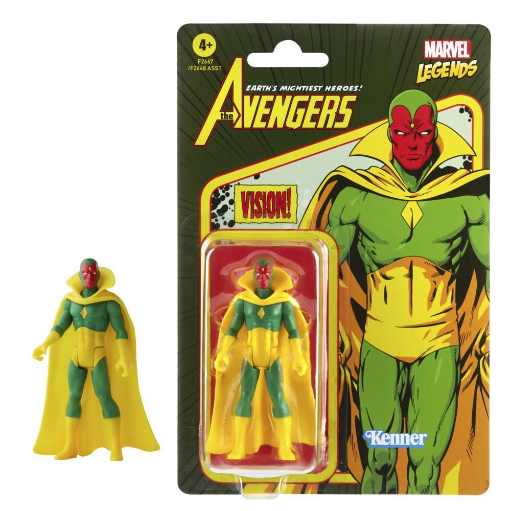 Hasbro Marvel Legends Series - Figura de Marvel's Vision - Colección Retro 375 product thumbnail 1