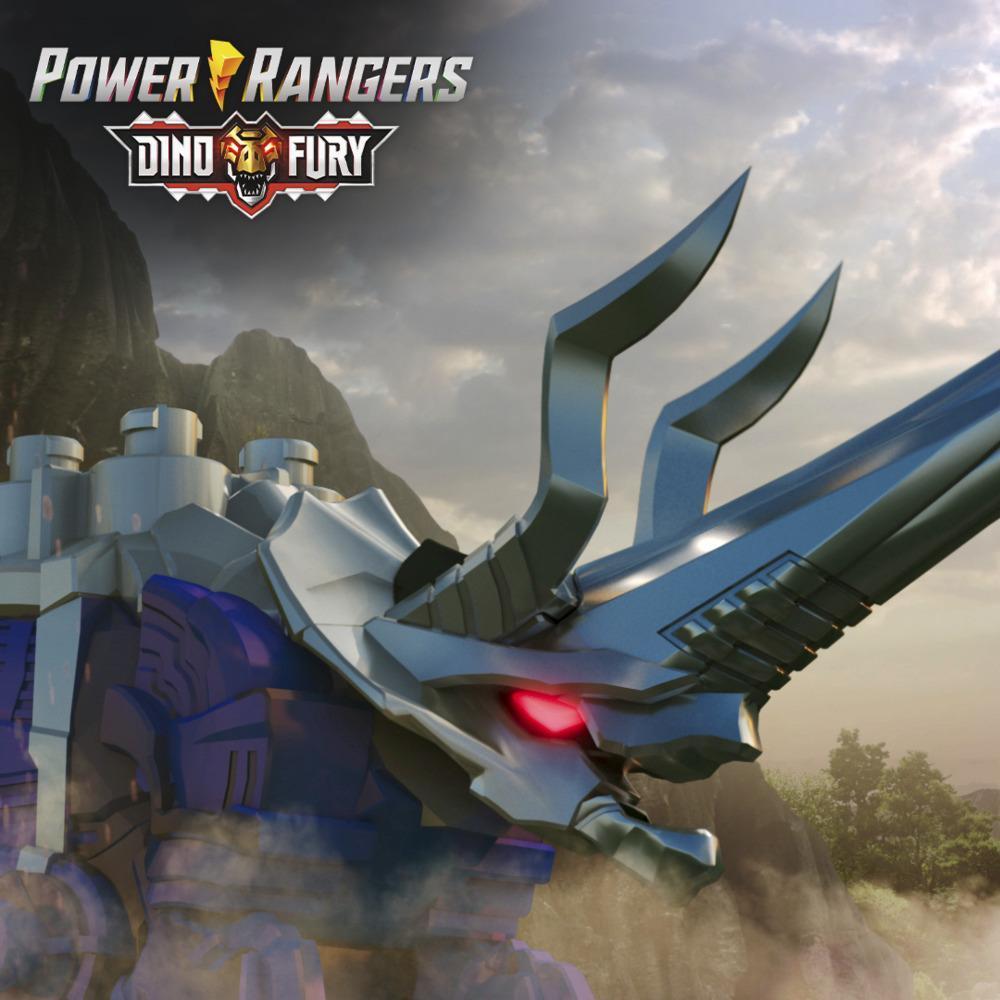 Power Rangers Dino Fury - Blue Tricera Blade y Black Stego Spike Zord product thumbnail 1