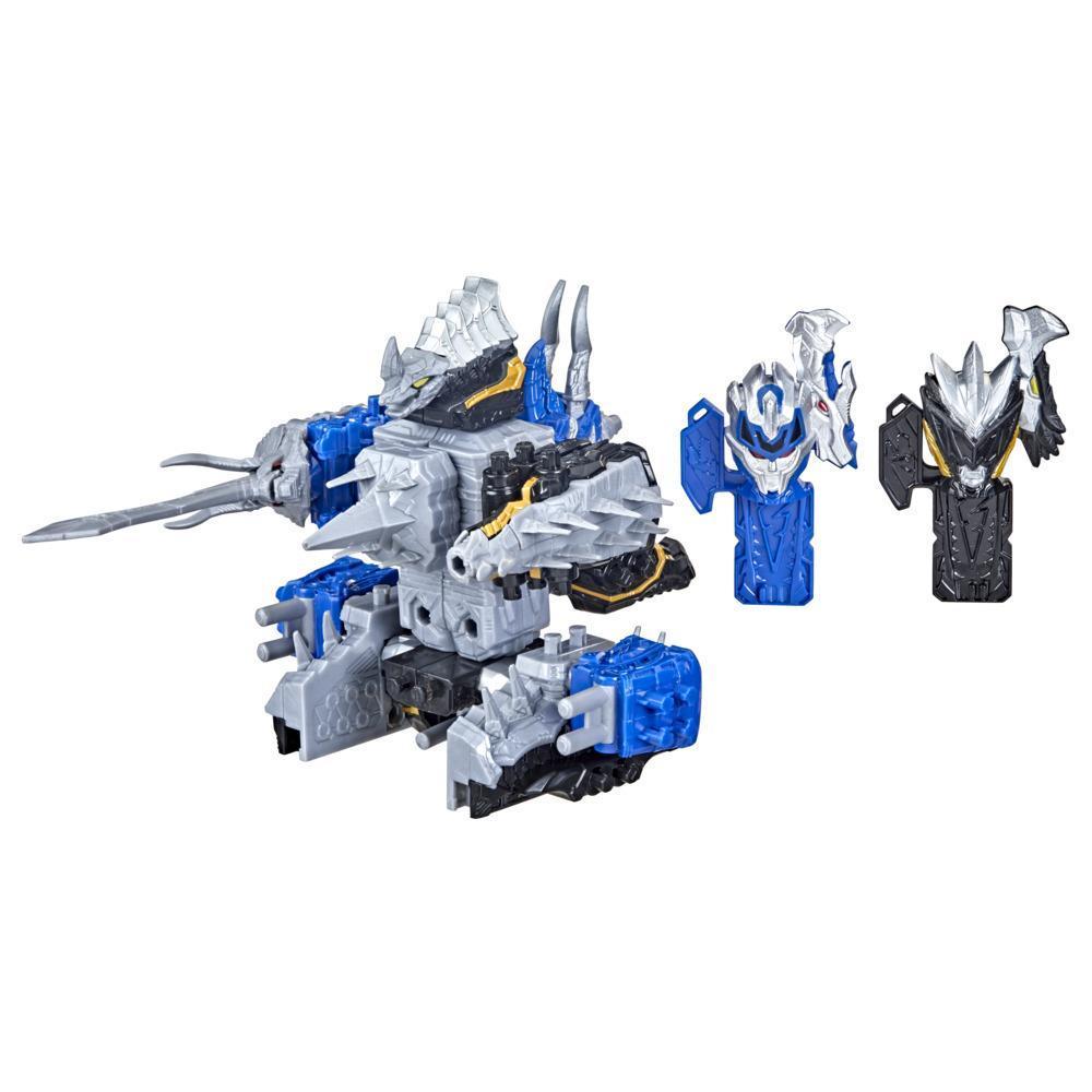 Power Rangers Dino Fury - Blue Tricera Blade y Black Stego Spike Zord product thumbnail 1