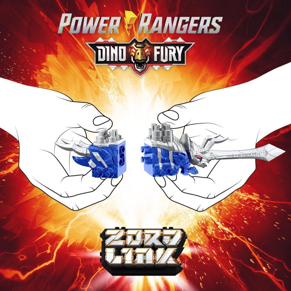 Power Rangers Dino Fury - Blue Tricera Blade y Black Stego Spike Zord product thumbnail 1