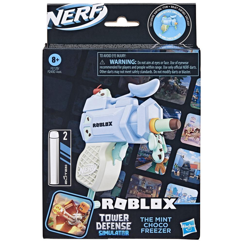 Nerf MicroShots Roblox - Simulador de Defensa de Torres: Lanzador Mint Choco Freezer product thumbnail 1