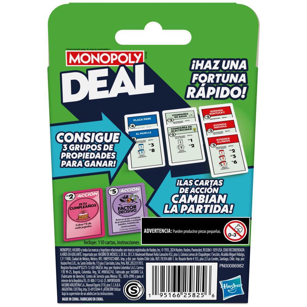 Juego de cartas Monopoly Deal product thumbnail 1