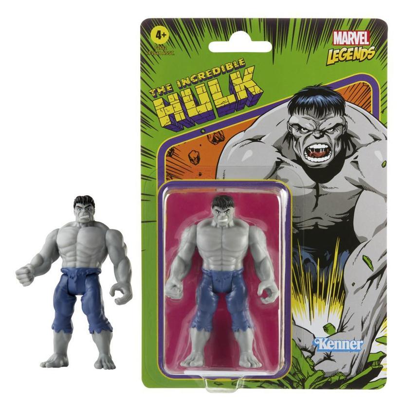 Hasbro Marvel Legends Series - Figura de Grey Hulk - Colección Retro 375 product image 1