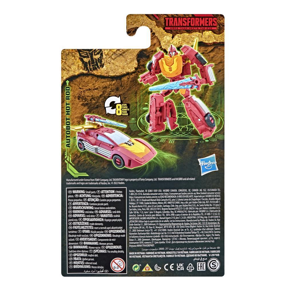 Transformers Generations War for Cybertron: Kingdom - Figura WFC-K43 Autobot Hot Rod clase núcleo product thumbnail 1