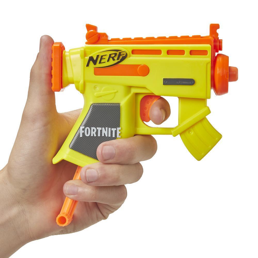 Lanzadardos de juguete Micro AR-L Nerf MicroShots y 2 dardos Nerf Elite oficiales product thumbnail 1