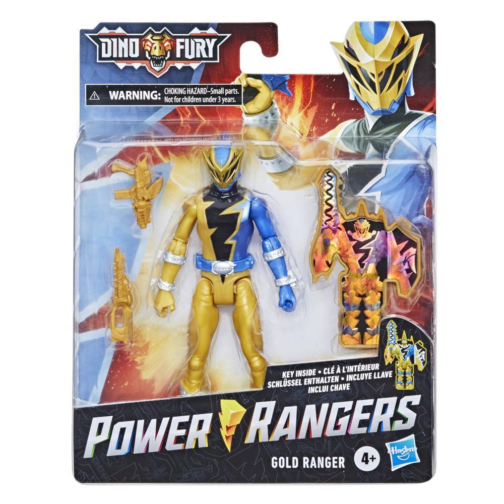 Power Rangers Dino Fury - Figura de Ranger Dorado product thumbnail 1