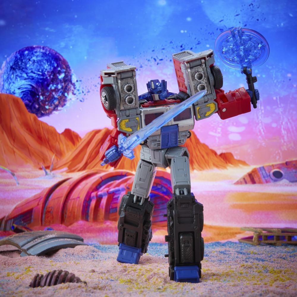 Transformers Generations Legacy Series G2 Universe Laser Optimus Prime clase líder product thumbnail 1