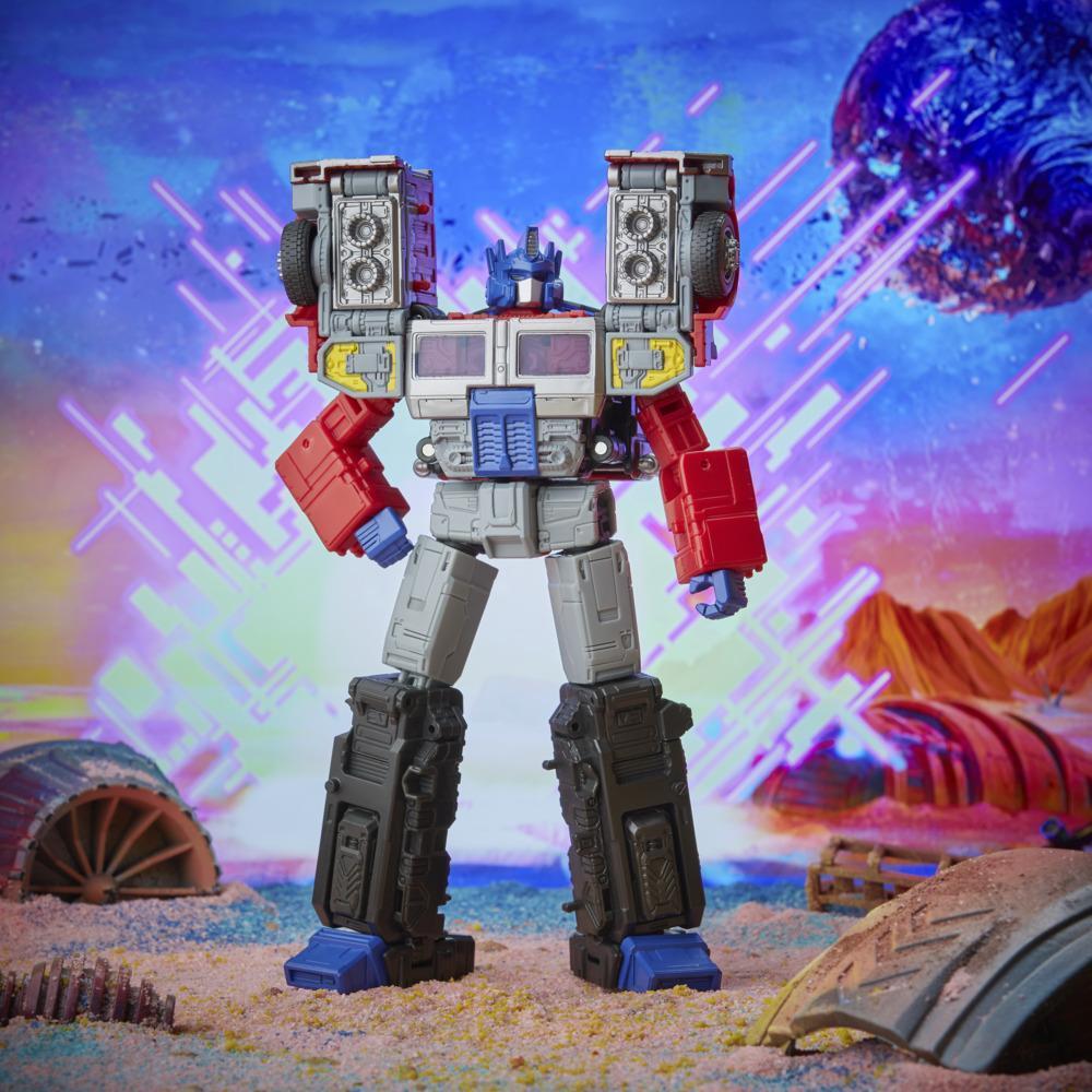 Transformers Generations Legacy Series G2 Universe Laser Optimus Prime clase líder product thumbnail 1