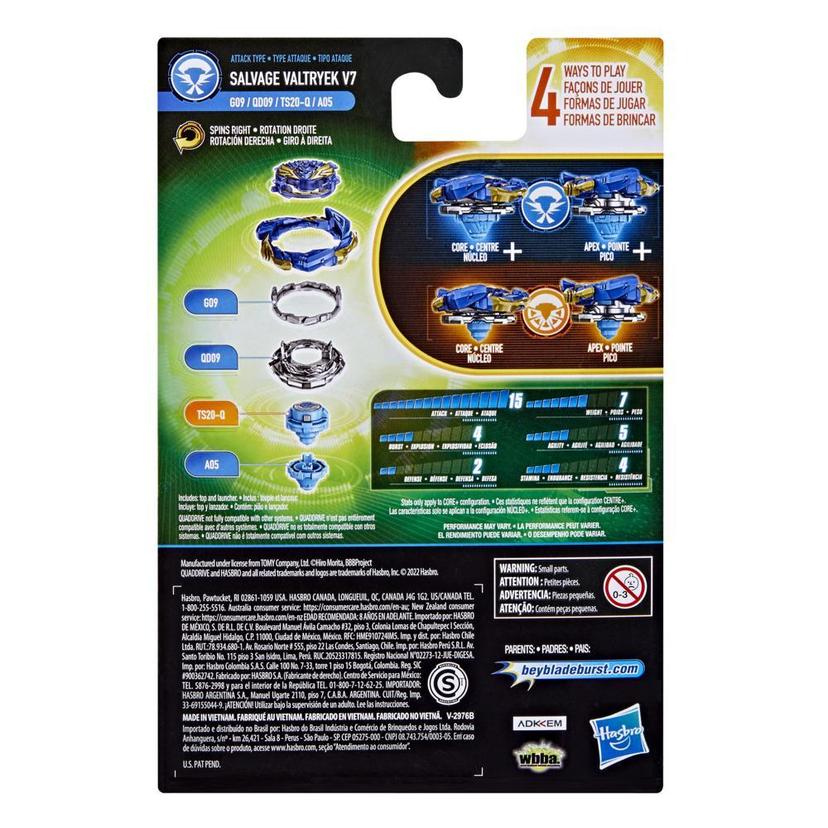 Beyblade Burst QuadDrive - Kit Inicial - Salvage Valtryek V7 product image 1