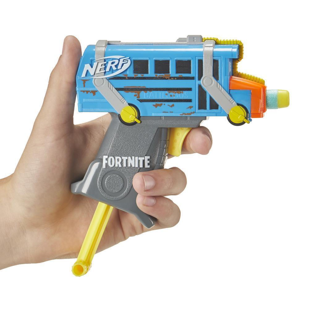 Lanzadardos de juguete Micro bus de combate Nerf MicroShots y 2 dardos Nerf Elite oficiales product thumbnail 1