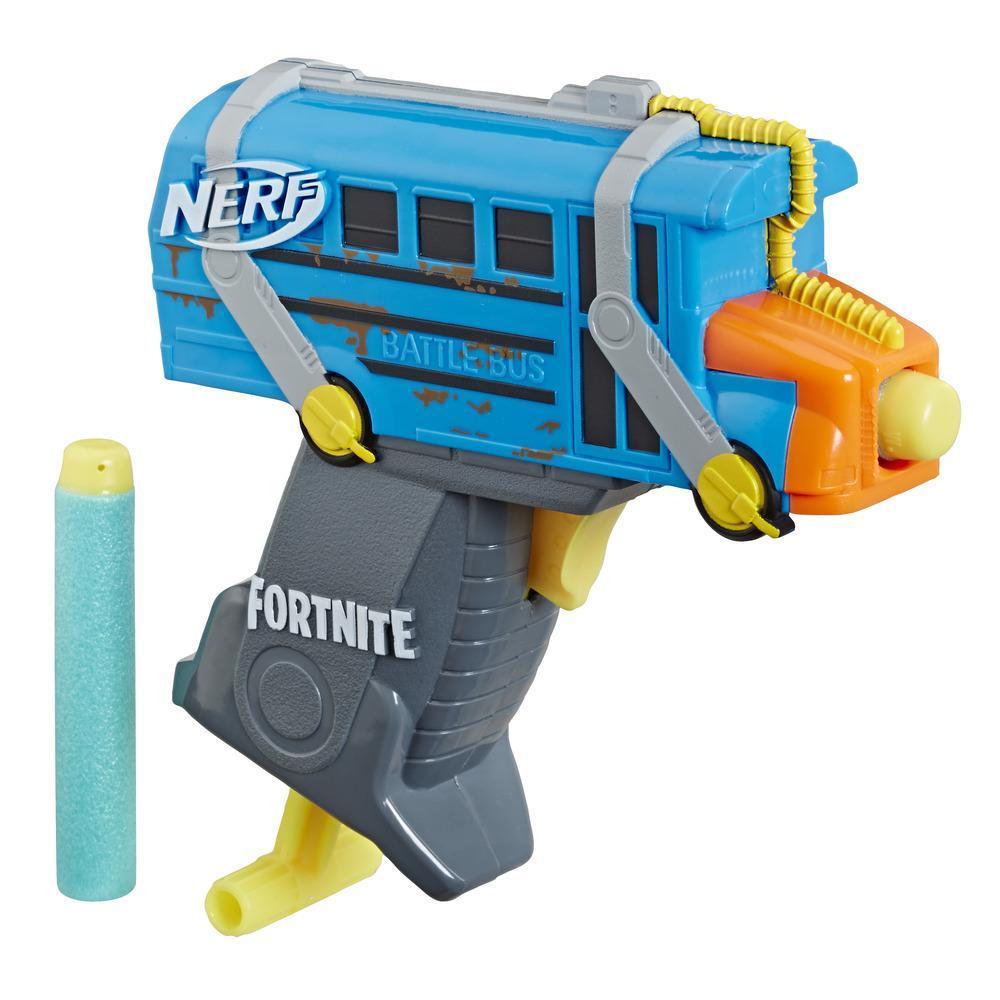 Lanzadardos de juguete Micro bus de combate Nerf MicroShots y 2 dardos Nerf Elite oficiales product thumbnail 1