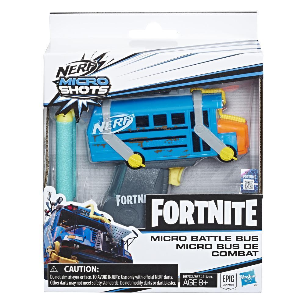 Lanzadardos de juguete Micro bus de combate Nerf MicroShots y 2 dardos Nerf Elite oficiales product thumbnail 1