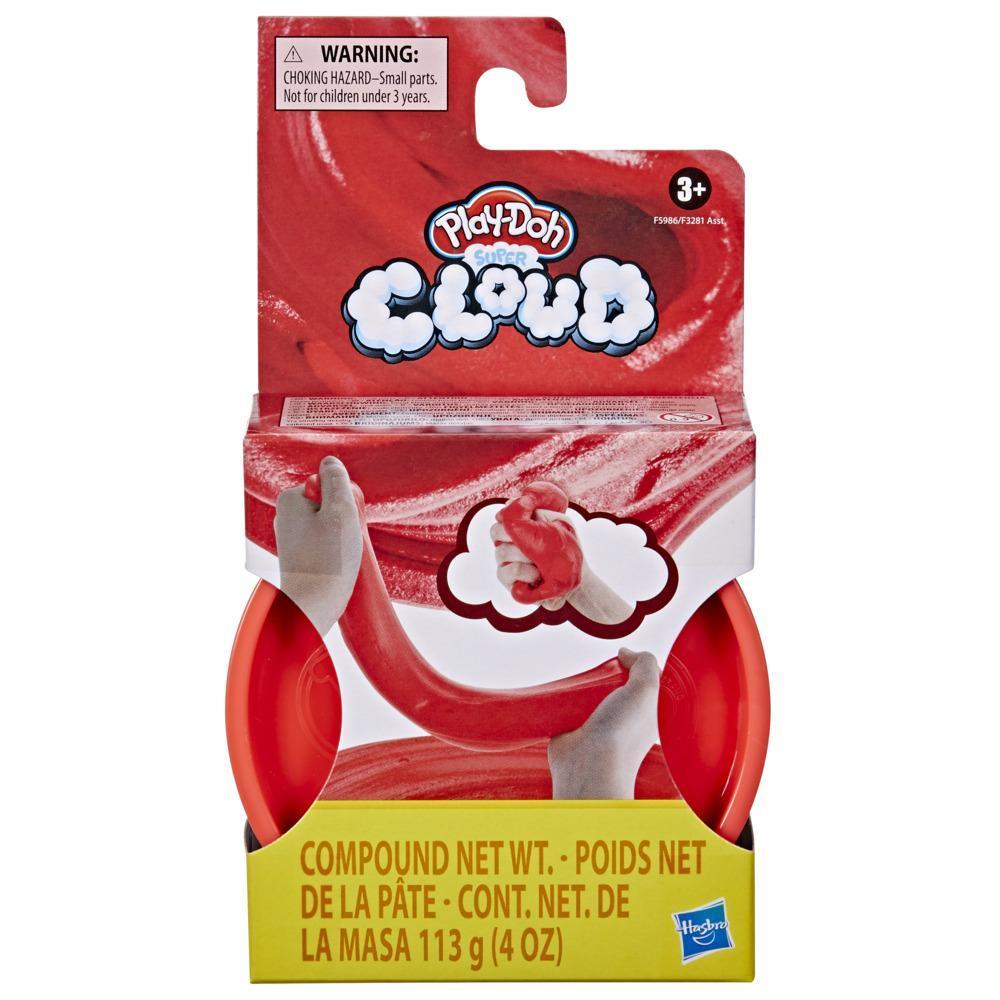 Play-Doh - Super Cloud de color rojo - Lata individual product thumbnail 1