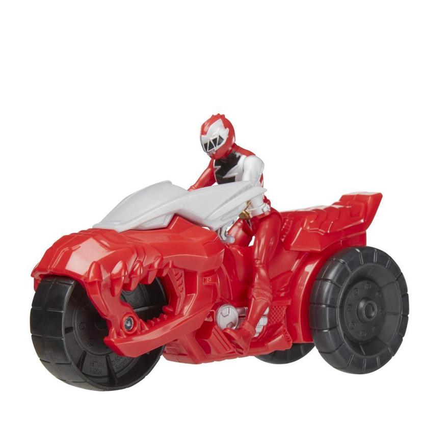 Power Rangers Dino Fury - Rip N Go - Moto de combate T-Rex y Dino Fury Red Ranger product image 1