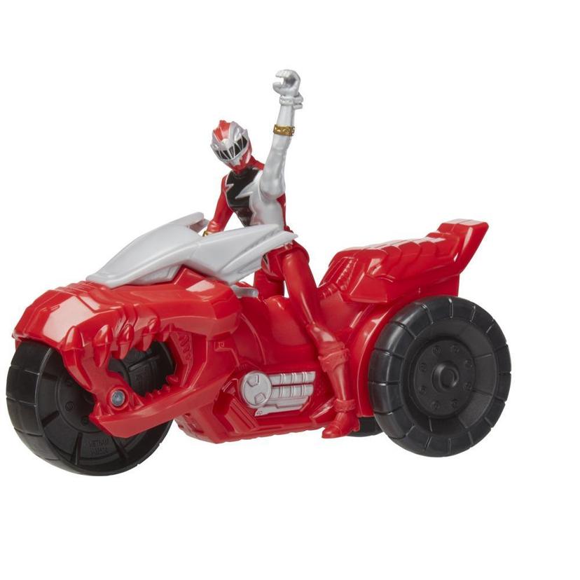 Power Rangers Dino Fury - Rip N Go - Moto de combate T-Rex y Dino Fury Red Ranger product image 1