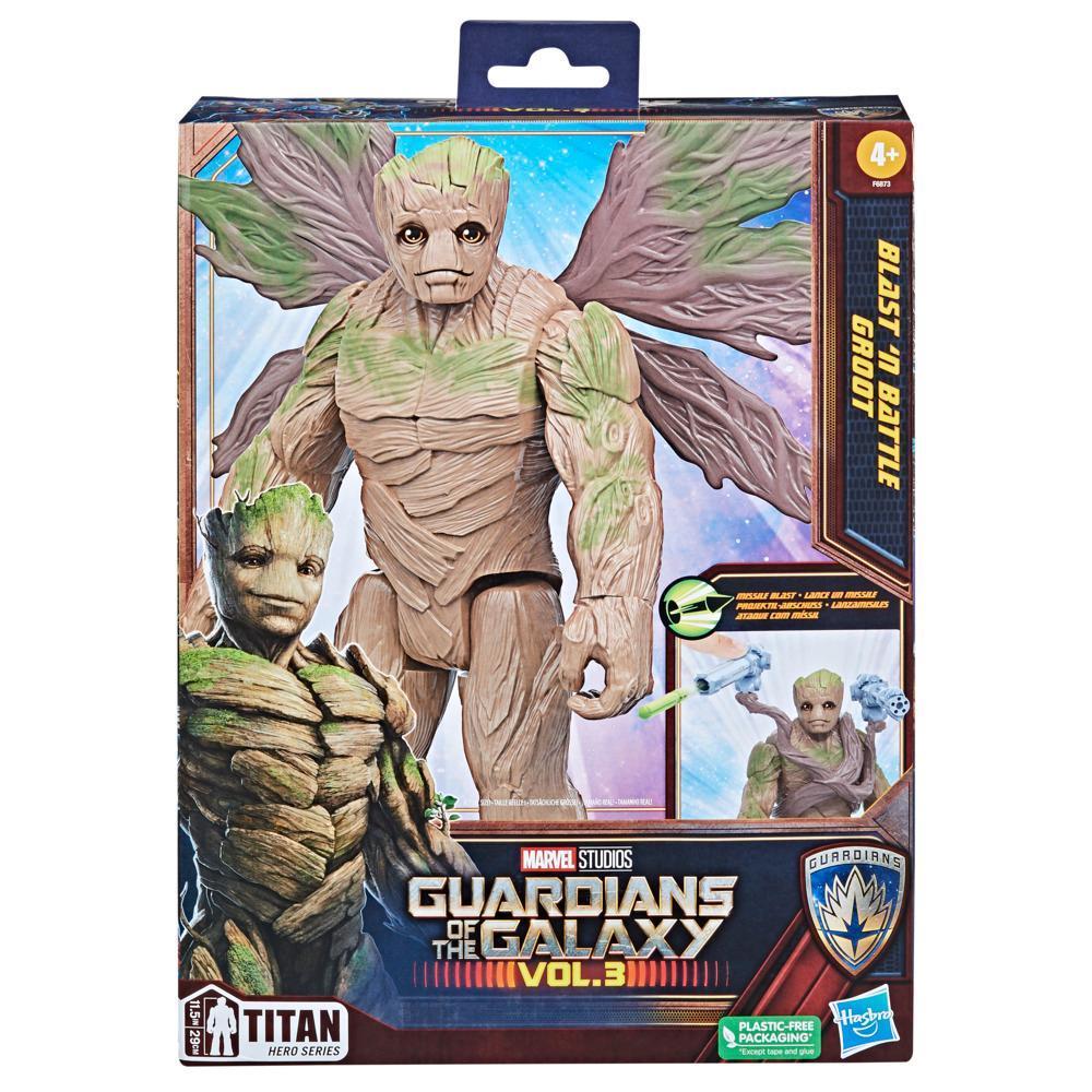 Marvel Studios - Guardianes de la Galaxia Vol. 3 - Titan Hero Series - Blast 'N Battle Groot product thumbnail 1