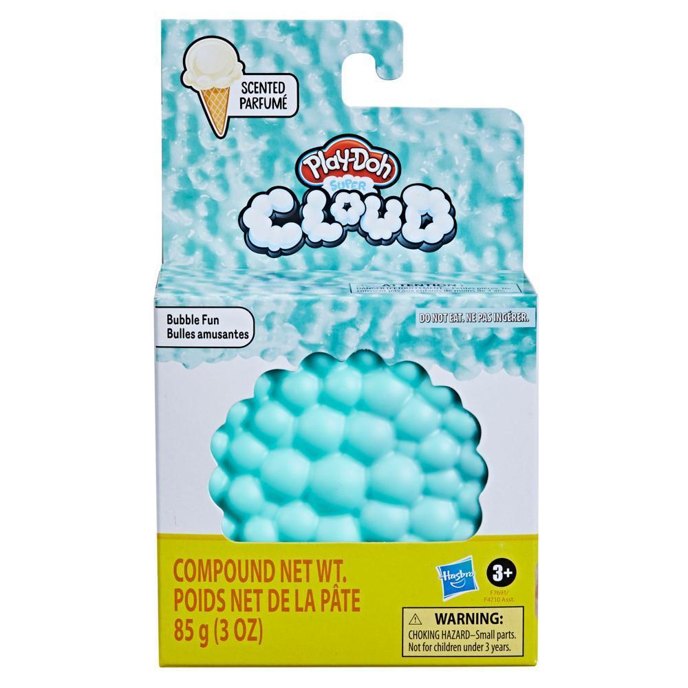 Play-Doh Super Cloud Bubble Fun - Lata individual de masa azul espuma marina con aroma de vainilla product thumbnail 1