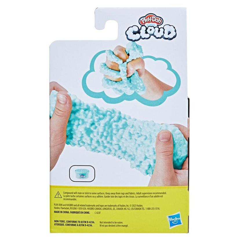 Play-Doh Super Cloud Bubble Fun - Lata individual de masa azul espuma marina con aroma de vainilla product image 1