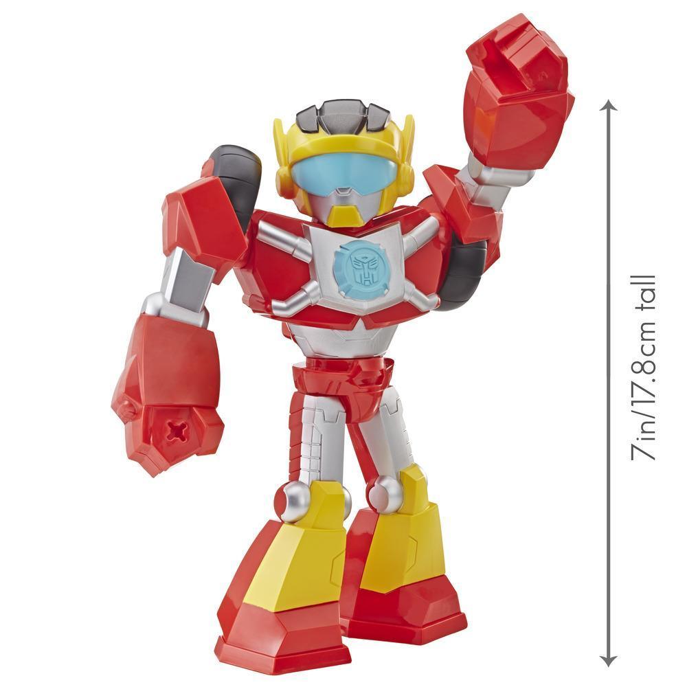 Playskool Heroes Transformers Rescue Bots Academy Mega Mighties - Figura de acción de Hot Shot coleccionable de robot de 25 cm - para niños de 3 años en adelante - Transformers