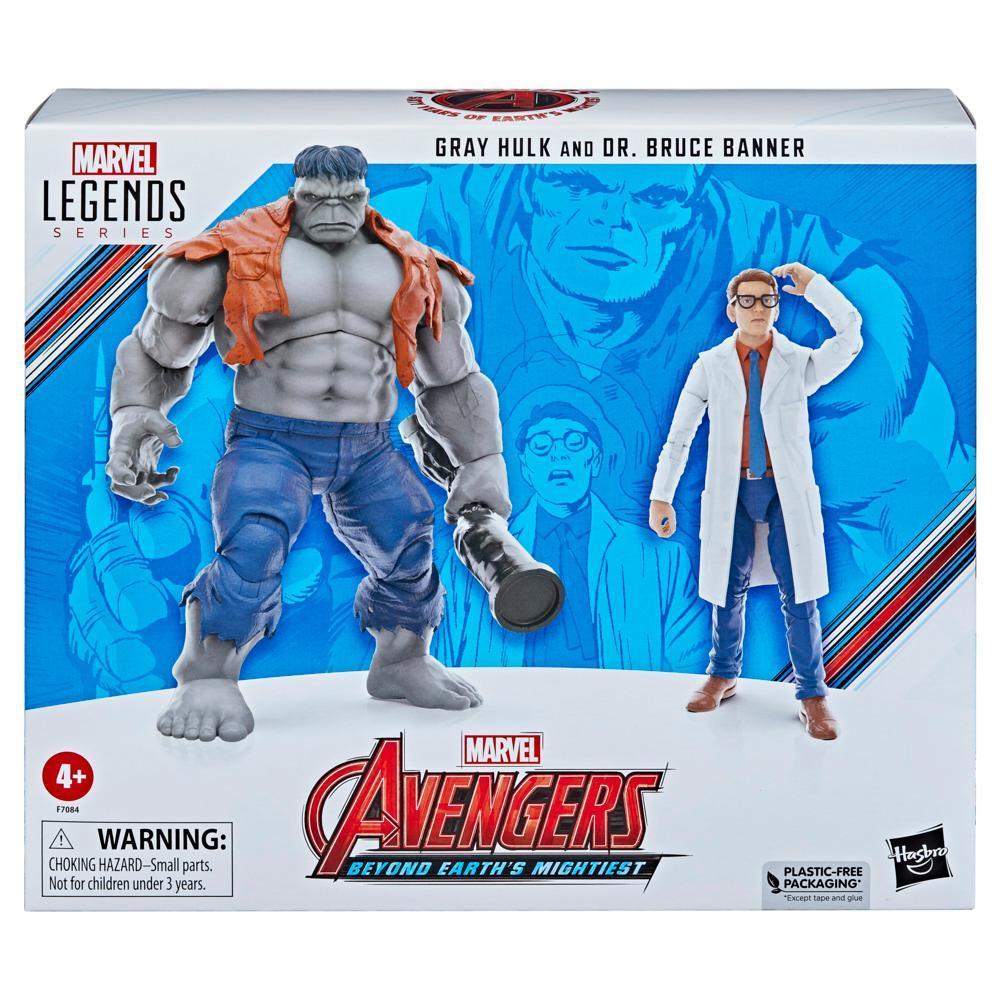 Hasbro Marvel Legends Series, Hulk gris y el Dr. Bruce Banner product thumbnail 1